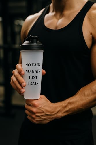 Image of shaker for gym leakproof gym shaker bottle ideal for Protein, Pre Workout, Bcaas sports bottle Workout water sipper for men, Plastic, 500 ML, Blue