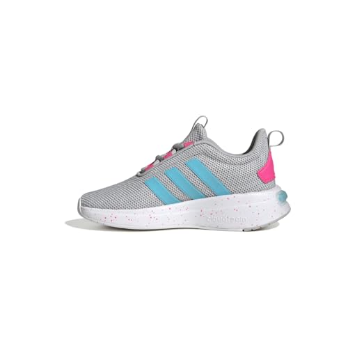 adidas Kids Girls Racer Tr23 Lace Up Sneakers Shoes Casual - Grey - Size 6 M3