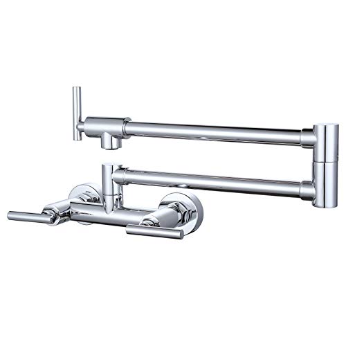Robinet de cuisine pliant mural HMJGDZG en laiton et chrome
