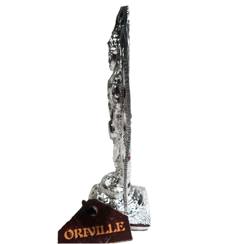 ORIVILLE Balaji Idol German Silver Idol of Lord Balaji/Lord Venkateswara/Incarnation of Lord Vishnu Sculpture for Blessing, Health and Wealth (5 Inch) - Image 6 thumbnail