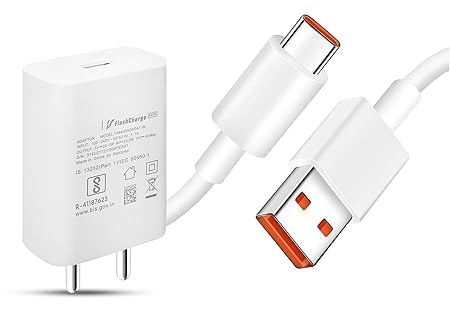 Original 44W Flash Charger with Type-C Data Cable for Vivo Y35,V25
