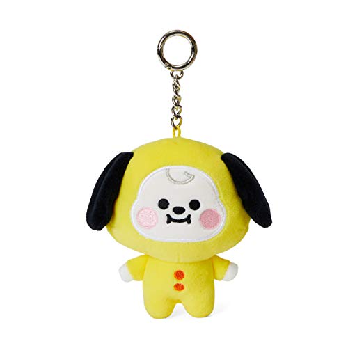 BT21 Baby Series CHIMMY Character Soft Plush Stuffed Animal Keychain Key Ring Bag Charm, 4.3 Inch, Yellow