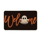 Artoid Mode Boo Halloween Welcome Doormat, Home Decor Low-Profile Switch Rug Door Mat Floor Mat for Indoor Outdoor 17x29 Inch