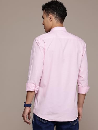 Image of Men's Cotton Linen Solid Shirt | Slim Fit Full Sleeve Casual Shirt | Lightweight | Breaethable | Stylish