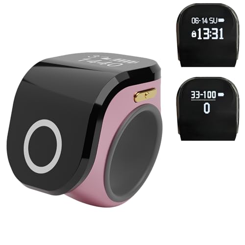Image of Worship Counter, Tally Clicker for Muslim Islamic Prayer, OLED Screen, Time and Date Digital Display, Vibration Reminder Alarm, Golf, Goods Counting, Lap, Knitting