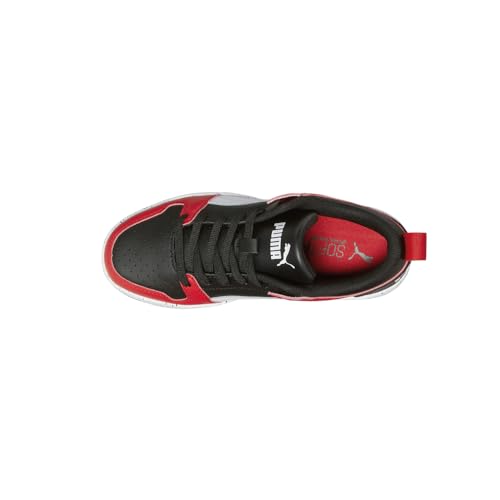 PUMA Kids Boys Rebound Layup Lo Speckle Lace Up Sneakers Shoes Casual - Black, Red, White4
