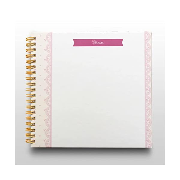 Libro de Firmas Comunión Niña Personalizado - Libro de Firmas Tamaño 25 x 21 cm. Personalización del Álbum en Portada… - Imagen 7