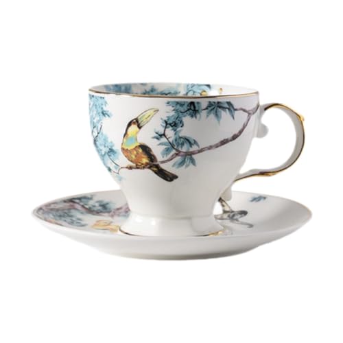 PawwJoy Conjunto de Taza y Platillo para Café y Té, Tazas para Latte, Uso Comercial y Hogar, Regalos Únicos- 220ml PawwJoy Conjunto de Taza y Platillo para Café y Té, Tazas para Latte, Uso Comercial y Hogar, Regalos Únicos- 220ml