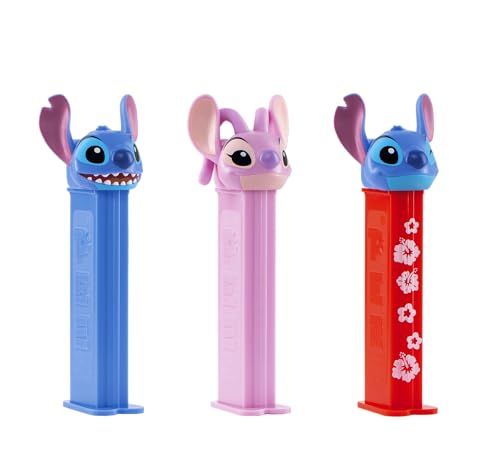 Image of Disney Stitch PEZ Dispensers Party Pack - 12 Count Individually Wrapped Candy & Collectible Dispensers, Birthday Party Favors, Gift Bags, Event Treats