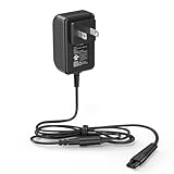 9V for Homitt Electric Spin Scrubber Charger- Power Cord Fit for Homitt Scrubber HM115C HM204C HM115CD HM115CG HM115CW, 2- Prong AC Power Adapter 6.5FT Charging Cable with UL Listed, HIENADTOR