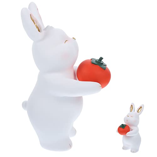 Figurine de Lapin de Dessin Animé et Statues en Résine d'Extérieur pour Cour