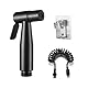 Waschbecken Handbrause Mit Schlauch Bidet Handbrause für Toilette Waschbecken Handbrause Handbrause Wc Bidet Handbrause für Dusche Badezimmer Hygiene Toilettenpapier Windelreinigung (Schwarz)