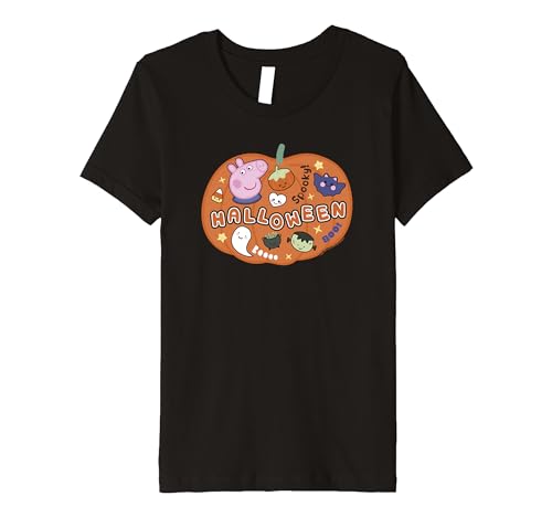 T-shirt premium Peppa Pig Halloween haut de gamme pour petits