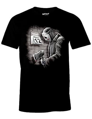 cotton division Mefridmts012 Camiseta, Negro, XXL para Hombre