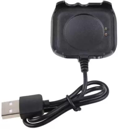 Candyvilla 2 Pin Magnetic Charging Cable Compatible With T500, T55 Smartwatch (Only Cable) Charging Pad, Black