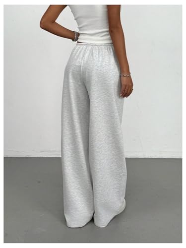 SOLY HUX Women's Drawstring Baggy Sweatpants Elastic Waist Wide Leg Casual Pants2