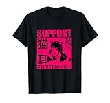 Support Catgirl Research Anime Manga Neko Otaku T-Shirt