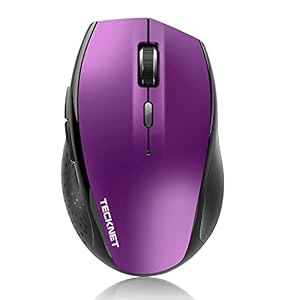 TECKNET Bluetooth Mouse, 3200 DPI Wireless Mouse, 2-Year Battery Computer Mouse 6 Adjustable DPI, 6 Buttons Compatible with Laptop/Windows/Computer