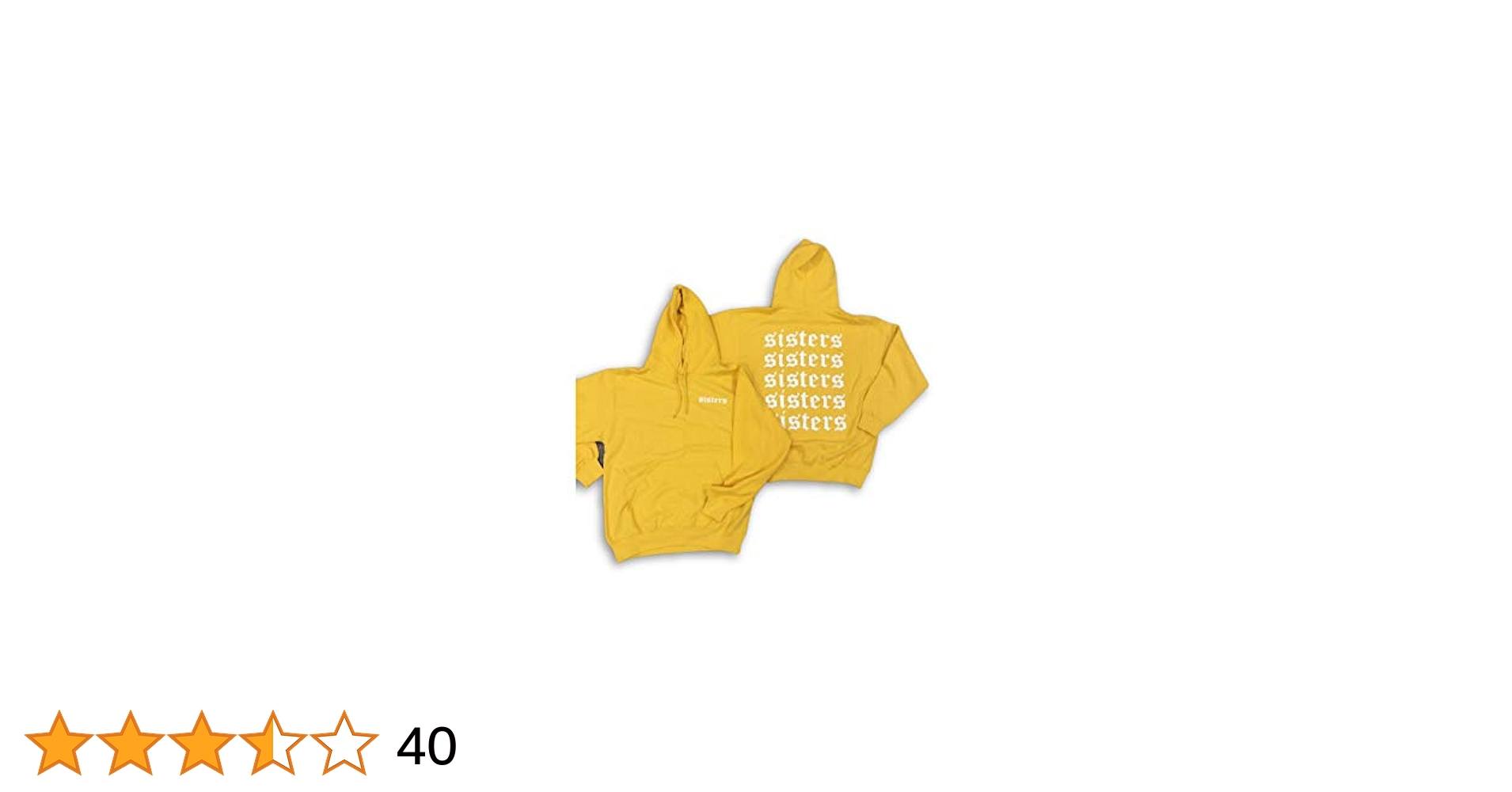 Top yellow sisters hoodie on Sale