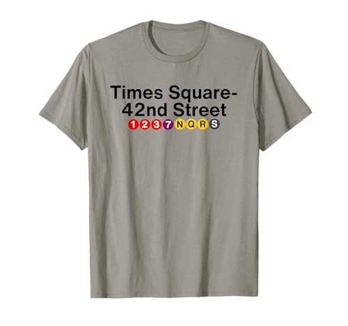 Times Square New York Subway Station Signs, NYC Trains T-Shirt