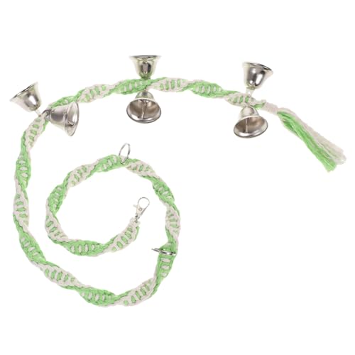 Mikikit Woven Dog Door Bell with Professional Pet Rope and Door Hanging Accessory for Training Dogs and Encouraging Communication