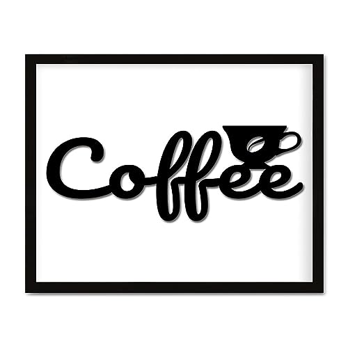 Décoration murale inspirante en bois pour sublimer votre coin café et cuisine de 40x50 cm