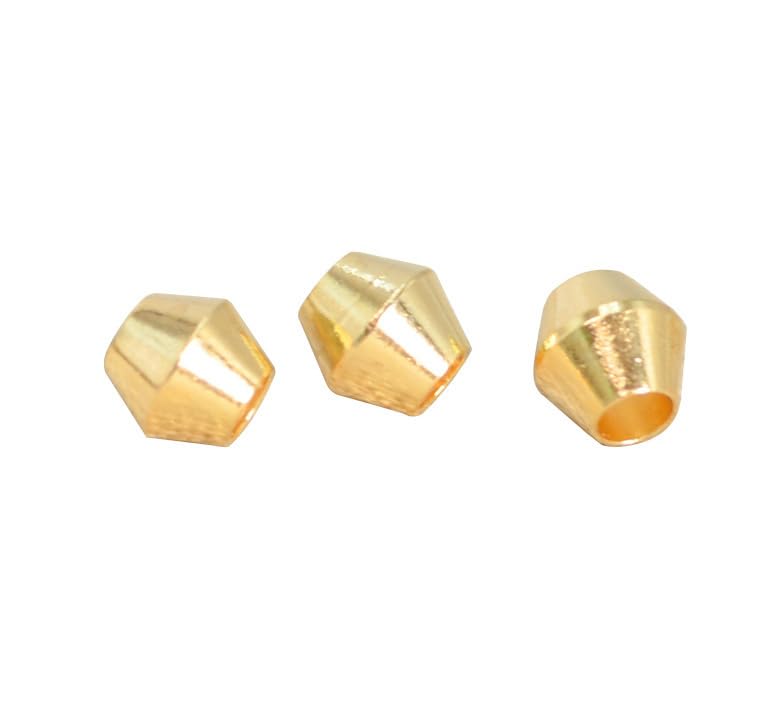 KTGCOZS Pack of 100 Brass Lure Bodies for Spinner Making DIY Fishing Beads Weights