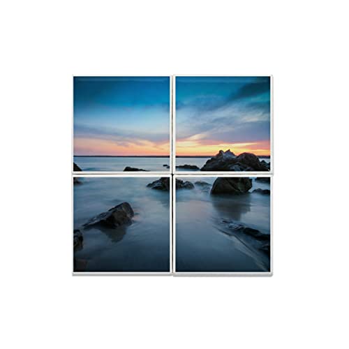 Coucher du soleil océanique sur carreaux de céramique 40x40cm pour votre salon