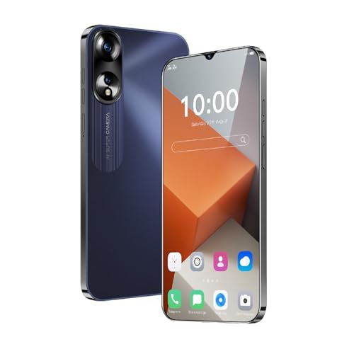 Fine Life Pro Android-Telefon, 6,3-Zoll-Bildschirm, 4G-LTE Smartphone, Dual-Kameras, 2GRAM, 16GROM, erweiterbar 128GB, Dual-SIM-Karten, geeignet für Anfänger (Black)