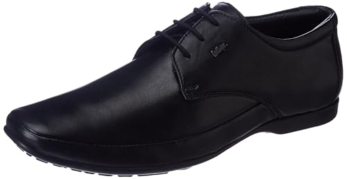 Image of Lee Cooper LC9255B3R Men's Leather Derby Formal Shoes | Lightweight, Comfortable & Stylish Lace-Ups for Office, Business 44EU 10UK
