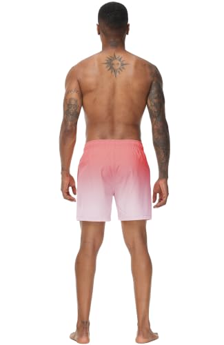 Image of Tyhengta Men's Swim Trunks Quick Dry Beach Shorts with Zipper Pockets and Mesh Lining