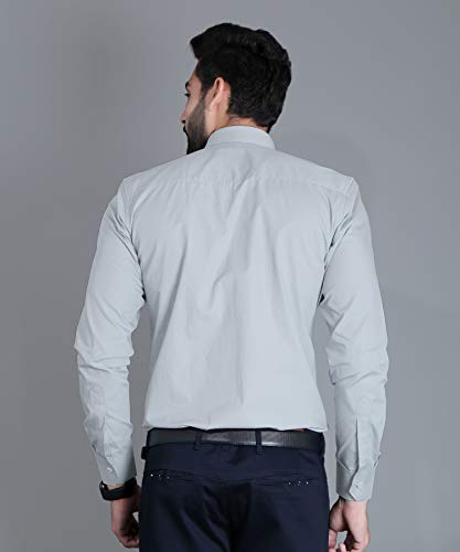 Image of FIFTH ANFOLD Men's Solid Slim Fit Shirt