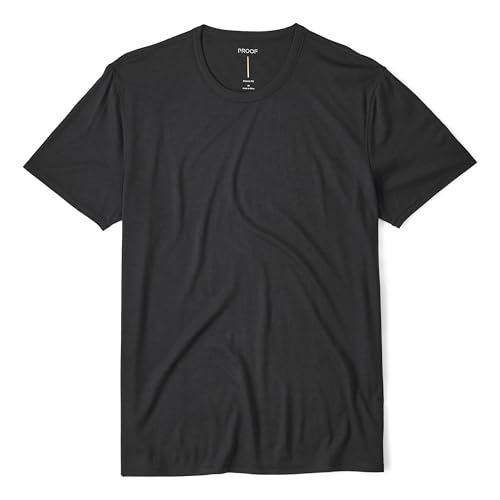 Huckberry Proof 72-Hour Merino T-Shirt - Classic Fit, Stone Black, L