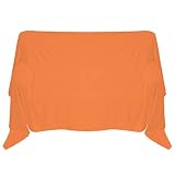 Nurtextil24 Sofaüberwurf in 30 Farben & 4 Größen Überwurf aus 100prozent Baumwolle Orange 210 x 240 cm