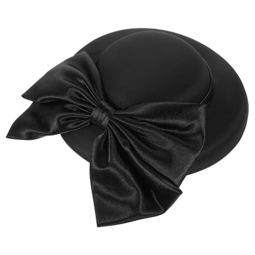 Chapeau de mariage ajusté blanc au style anglais rétro pour femme