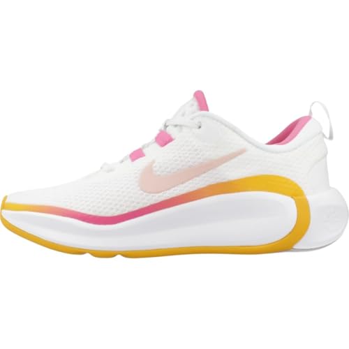 Nike Infinity Flow Big Kids' Running Shoes (FD6058-102, Summit White/Pinksicle/University Gold/Arctic Orange) Size 52