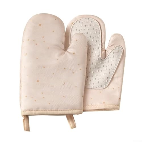 1 par de guantes de horno de silicona antideslizantes con diseño resistente al calor, guantes de microondas que proporcionan un agarre fiable y protección de las manos mientras manejas utensilios de