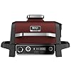Ninja OG701 Woodfire Outdoor Grill Smoker 7 in 1 Master Grill BBQ Smoker Air Fryer plus Bake Roast Dehydrate Broil uses Woodfire Pellets1 Pack Included Portable Electric Red Renewed