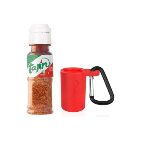 Atlantic Rush Mini Tajin Bottles With Keychain - Includes (.35oz) Bottle of & Portable Travel Seasoning On The Go Miniature Gift Set, 2.0 Ounce, 1Pack Cover