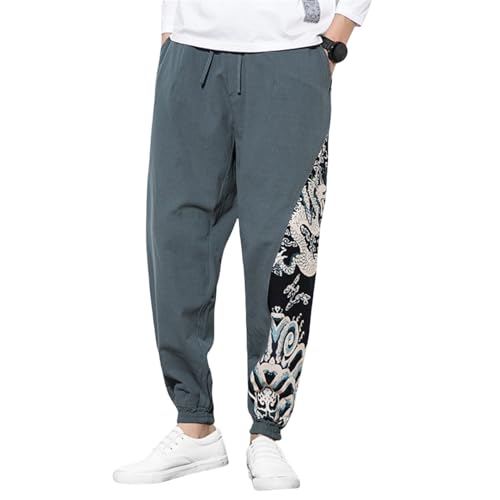 Pantalon de jogging décontracté en patchwork pour homme actif