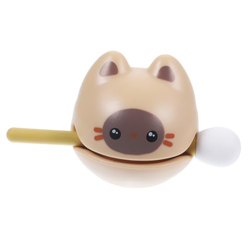 MAGICLULU Percussion Toy Small Wooden Fish Office Relaxing Musical Educational Cat Decor for Boys and Girls