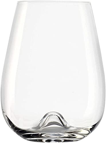 Stölzle Lausitz Vulcano Weinbecher 475 ml I Weißweingläser 6er Set I hochwertige Weingläser ohne Stiel spülmaschinenfest I Weißweinbecher Set stoßfest I schöne Gläser wie mundgeblasen