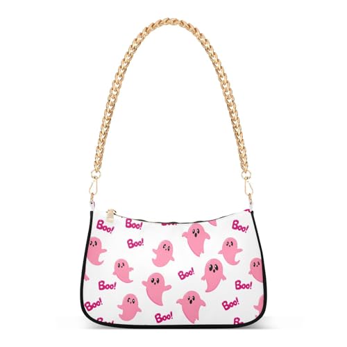 Cute Ghosts1 Shoulder Bag for Women, Handbag with Chain Strap, Soft Purse Tote Bag for Ladies