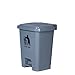 Bidone Dei Rifiuti, Bidoni Della Spazzatura Bidoni Per Il Riciclaggio All'aperto, 50-60l Capacità Di Grande Spazzatura Can Park Street Restaurant Pedale Plastic Thrash Bed Con C(Size:60L,Color:Grigio)