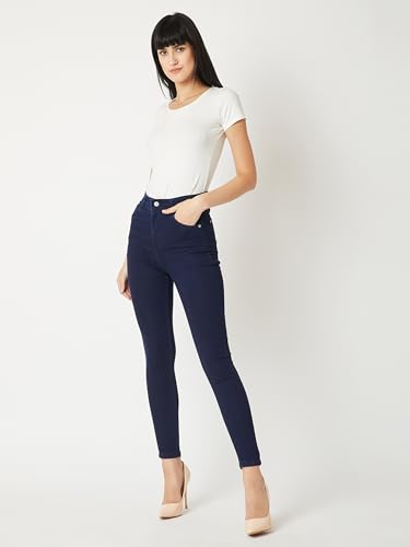 Image of Miss Chase Women's Skinny Fit High Rise Regular Length Denim Stretchable Jeans