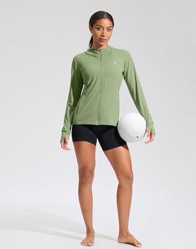 Soothfeel Women's UPF 50+ Sun Protection Hoodie Jacket Lightweight Long Sleeve Sun Shirt for Women with Pocket Hiking Outdoor - Image 3