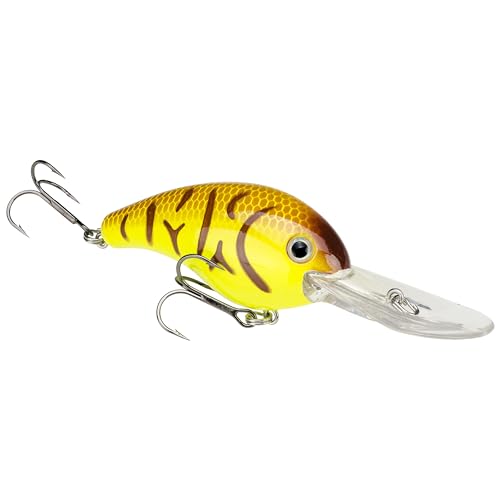 Strike King (HC5XD-562) Promodel Crankbait S5XD Fishing Lure, 562 - Chartreuse Belly Craw, 5/8 oz, Unique Curved Bill and Balance