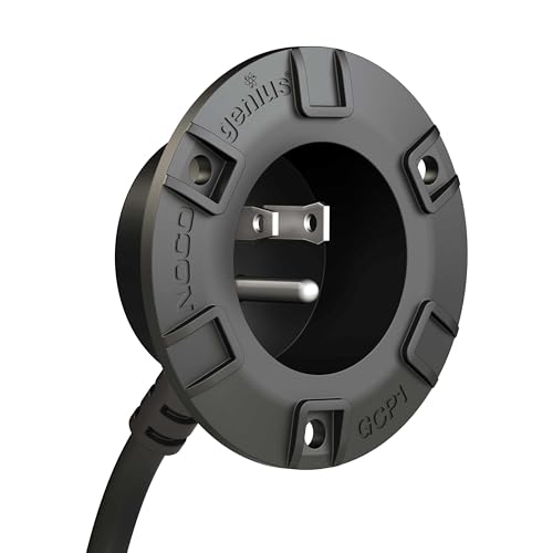 Image of NOCO GCP1 15A AC Port Plug, 125V Power Inlet Socket, and Waterproof Electrical Outlet Receptacle Box with 16-Inch Integrated Outdoor Extension Cord