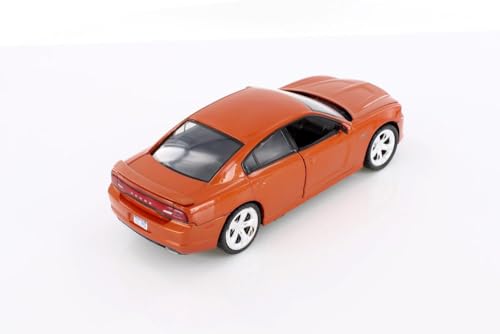 2011 Dodge Charger R/T, Orange - Modelo a Escala 1:24 miniatura 6