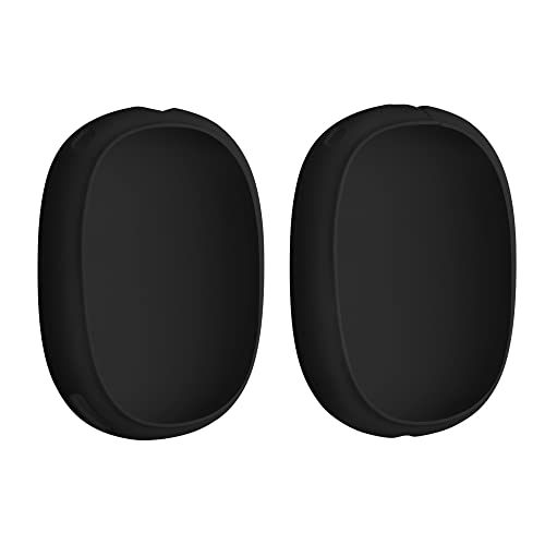 kwmobile Set 2X étui Compatible avec Apple AirPods Max - Protection en TPU pour Coussinet Casque Audio - Noir